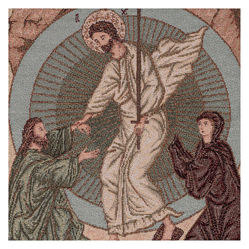 Byzantine resurrection tapestry 22x15" 2
