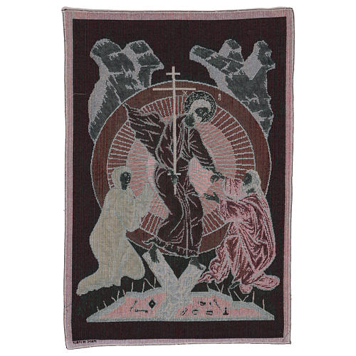 Byzantine resurrection tapestry 22x15" 3