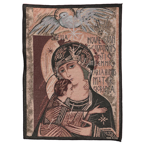 Mary Queen of the Third Millennium tapestry 50x40 cm 1