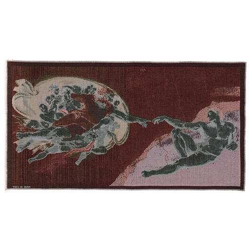 The Creation of Adam tapestry 13x24" 3