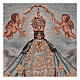 Tapeçaria Nuestra Señora de San Juan do Lagos moldura ganchos 55x40 cm s2