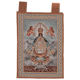 Our Lady of San Juan de los Lagos wall tapestry with loops 21.5x15"