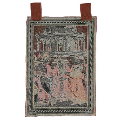 The Marriage of the Virgin tapestry with frame and hooks 50x40 cm 3