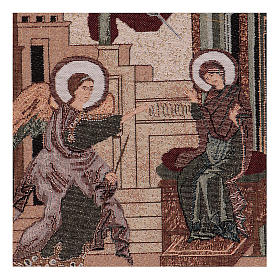 Tapeçaria Anunciação bizantina 30x30 cm