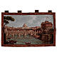 Castel Sant'Angelo tapestry with frame and hooks 70x120 cm s1