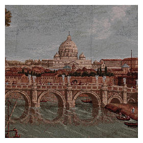 Arazzo Castel Sant'Angelo cornice ganci 70x120 cm