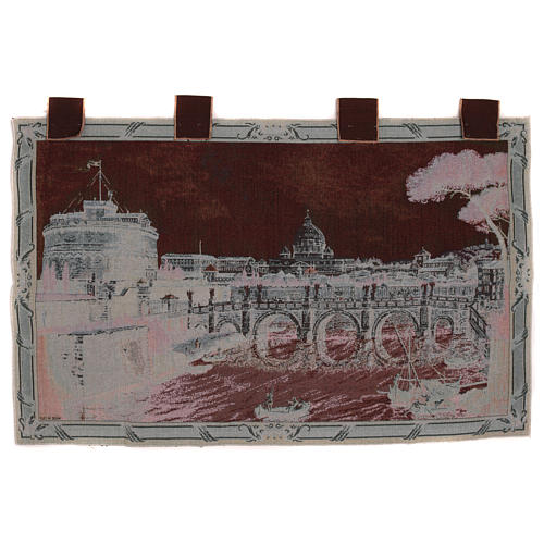 Castel Sant'Angelo wall tapesry with loops 28x46" 3
