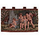Putti tapestry wall hanging with loops 23.5x47" s1