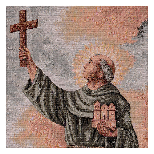 Saint Junipero Serra tapestry 20x12" 2