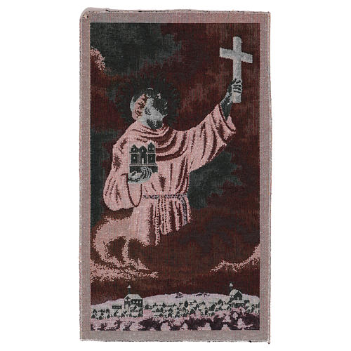 Saint Junipero Serra tapestry 20x12" 3