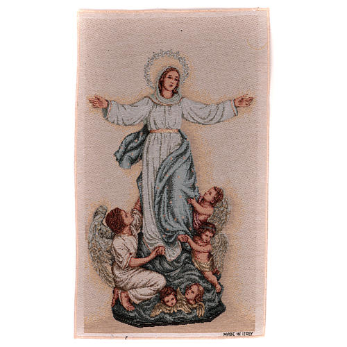 Wandteppich Heilige Jungfrau mit Engel 50x30 cm 1