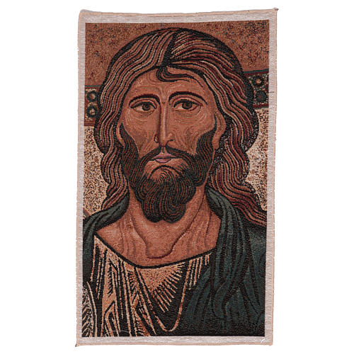 Pantocrator of Monreale tapestry 19x11" 1
