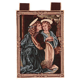 Angels by Verrocchio tapestry 16x11"