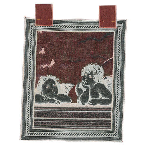 Tapisserie Anges de Raphaël cadre passants 50x40 cm 3