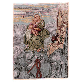 Wandteppich Madonna degli Alpini 40x30 cm