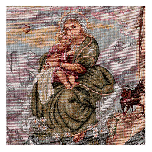 Wandteppich Madonna degli Alpini 40x30 cm 2