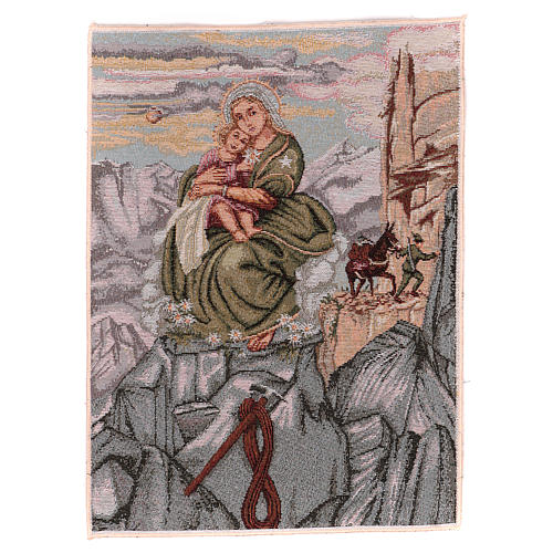 Tapiz Virgen de los Alpinos 40x30 cm 1