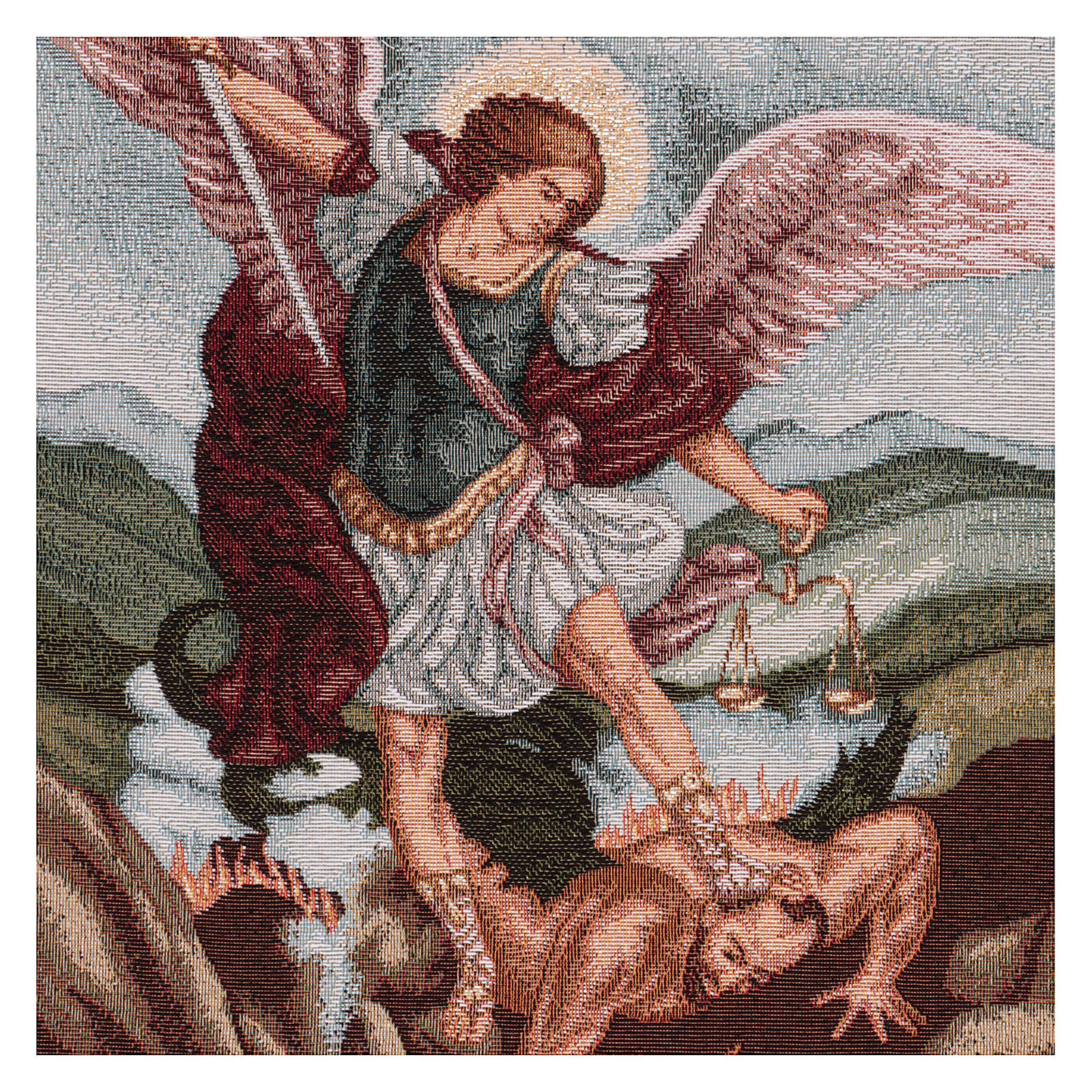 Plaque Murale Métal Saint Michel - 30x20 Cm, Multicolore, étain, Neuve