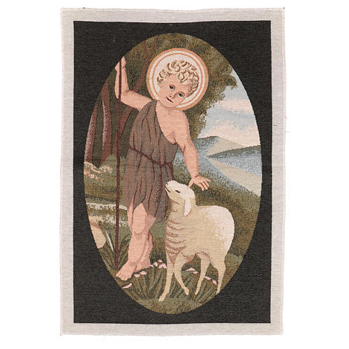 John the Baptist with child tapestry 50x40 cm 1
