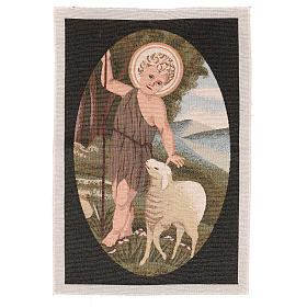 John the Baptist with child tapestry 22x15"