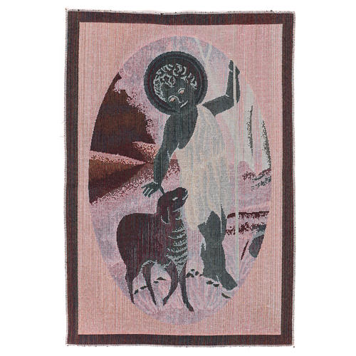 John the Baptist with child tapestry 22x15" 3