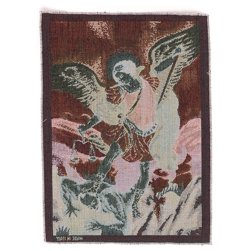 Saint Micheal Archangel tapestry 16x12" 3