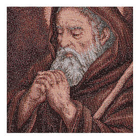 Wandteppich Heiliger Franz von Paola 40x30 cm