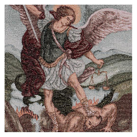 Saint Micheal Archangel tapestry 17x15"