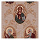 Our Lady, Saint John the baptist, Jesus Christ, the 4 Evangelists golden tapestry 40x90 cm s2