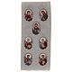 Tapeçaria prata Virgem, S. J. Batista, Cristo e Quatro Evangelistas 40x90 cm s1