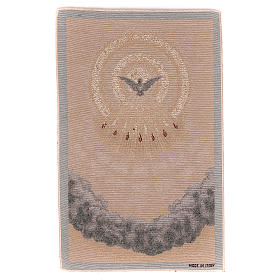 Light blue tapestry with Holy Spirit image 40x30 cm