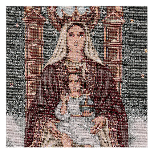 Virgin of Coromoto tapestry 20x11.5" 2