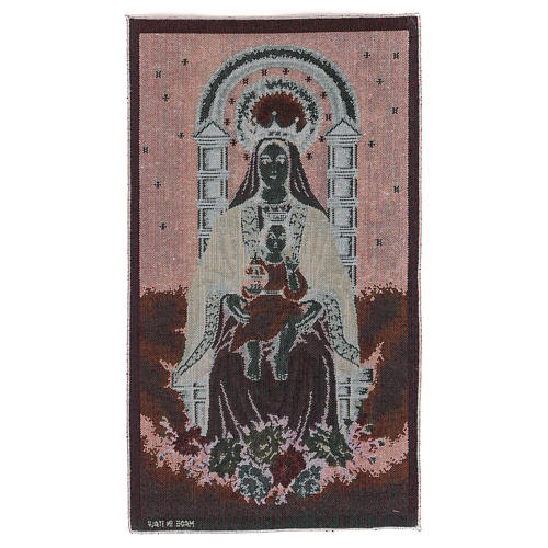Virgin of Coromoto tapestry 20x11.5" 3
