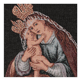 Slovakian Virgin Mary tapestry 15x11"