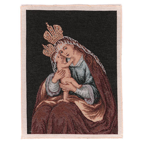 Slovakian Virgin Mary tapestry 15x11" 1