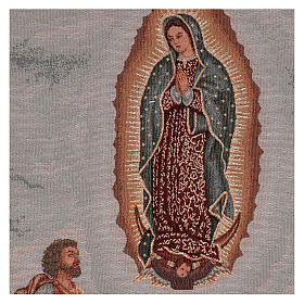 Apparition to Saint Juan Diego tapestry 23x15"
