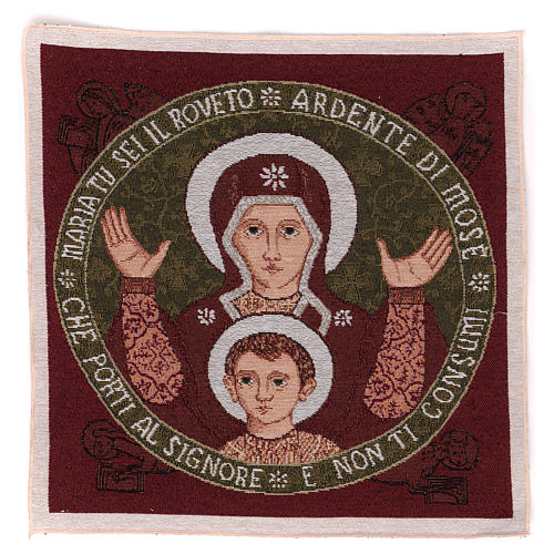 Wandteppich Madonna del Roveto Ardente 40x40 cm 1