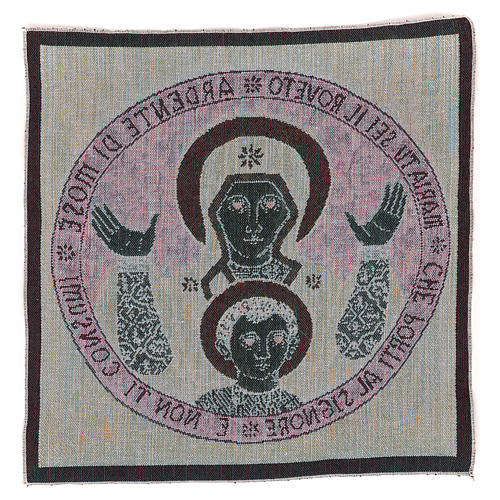 Our Lady of the Sign tapestry 15x15 inc 3