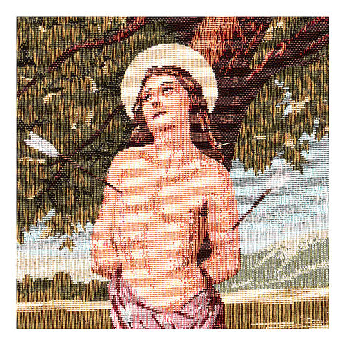 Saint Sebastian tapestry 12x17.7" 2