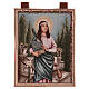 Saint Cecilia tapestry with frame and hooks 50x40 cm s1