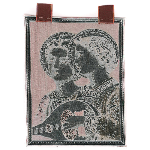Musical Angels tapestry with frame and hooks 50x30 cm 3
