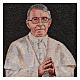 Wandteppich schwarzer Grundton Papst Johannes Paul I 40x30 cm s2