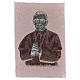 Pope Luciani tapestry with black background 40x30 cm s3