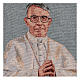 Pope Luciani tapestry with light blue background 40x30 cm s2