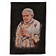 Wandteppich schwarzer Grundton Papst Benedikt XVI 40x30 cm s1