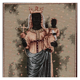 Wandteppich Schwarze Madonna von Oropa 50x40 cm