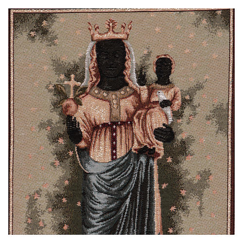 Our Lady of Oropa wall tapestry whit loops 20.5x15" 2