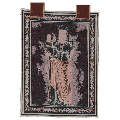 Our Lady of Oropa wall tapestry whit loops 20.5x15" 3