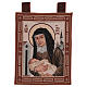Saint Louise of Marillac wall tapestry with loops 19x15.5" s1
