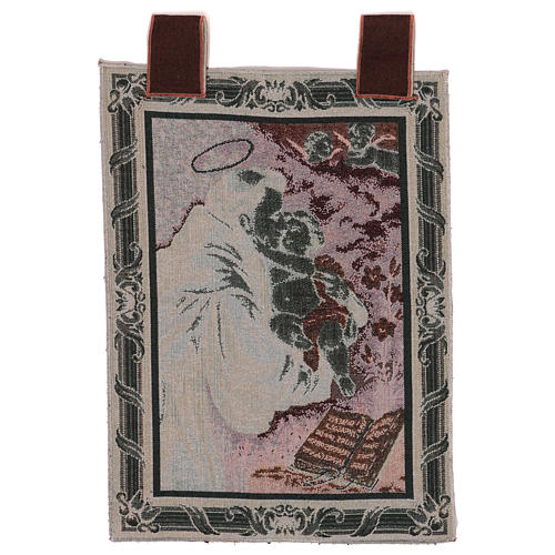 Saint Anthony of Padua tapestry with frame and hooks 50x40 cm 3